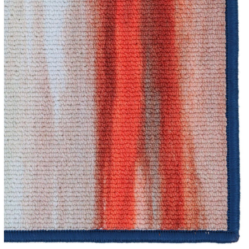 Tapis bleu/beige Trista, Rectangle 3 pi x 5 pi