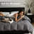 Luxury Hotel-Style Comforter, Durable & Easy-Care Polyester Cover with Hypoallergenic Goose Down Fill, All-Season Duvet Insert-409912778