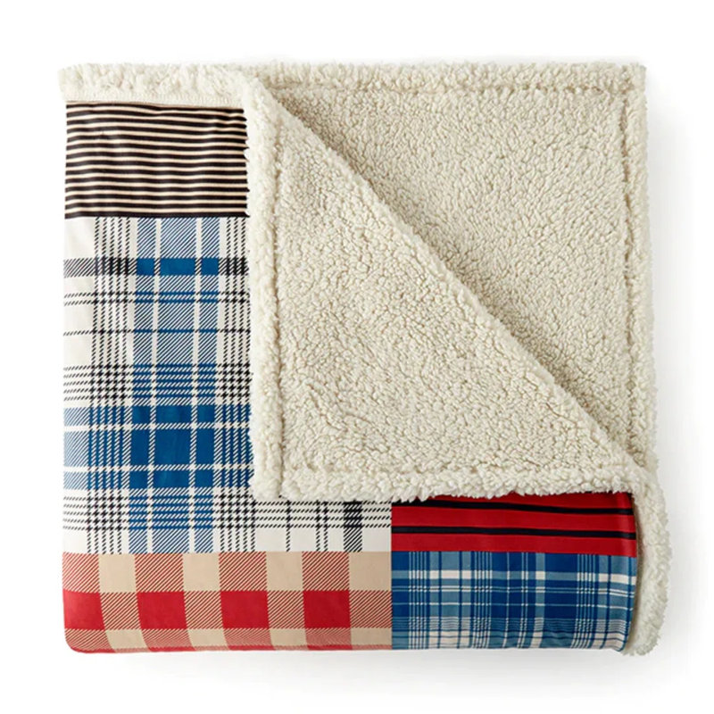 Couverture en sherpa Micro Flannel MD, Améthyste, Simple (l 66 po x L 90 po)