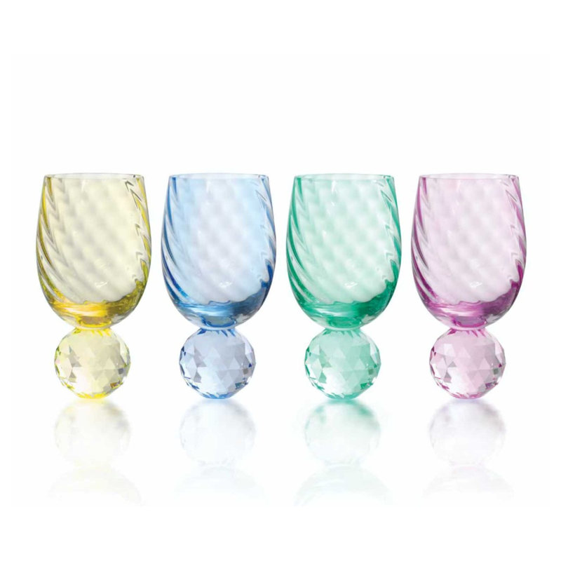 Ensemble de 4 verres à vin Aurora