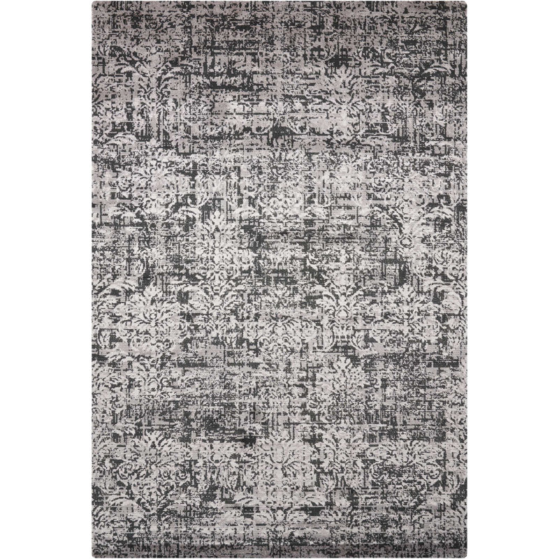 Tapis noir moderne Cannes, Rectangle 7 pi 9 po x 9 pi 9 po