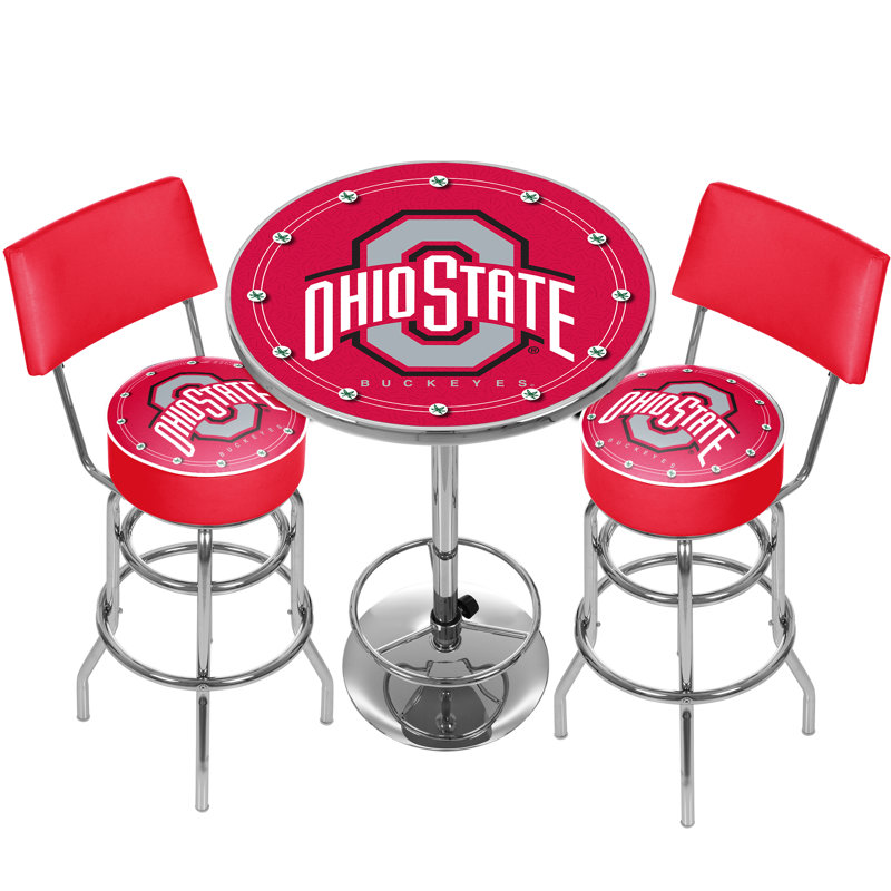 Ensemble de table bistro 3 pièces NCAA Ohio State University