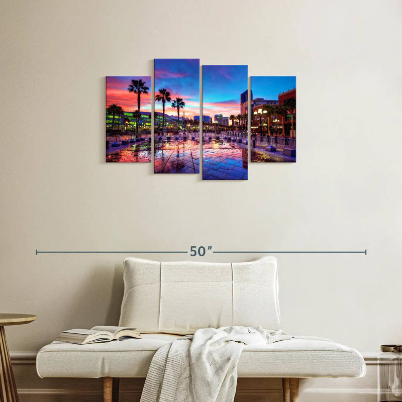 Coucher de soleil Sirecc San Diego, H 22 po x l 36 po