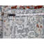 Tapis de couloir 2 pi 6 po x 10 pi 2 po à motif abstrait en laine et soie tissé à la main 812A95FA335044F18EE900CDD3A5AFD1