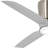 48" Pure 3 - Blade LED Standard Ceiling Fan with Wall Control and Light Kit Included-49929429