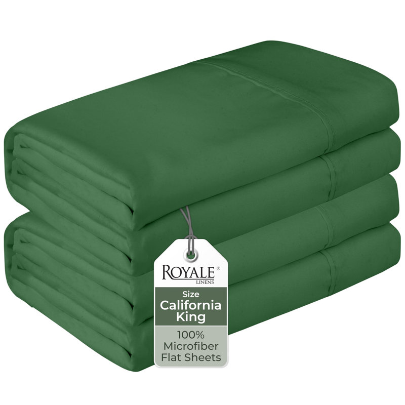 Royale Linens 2 Pack Bulk Set | Top Sheets |Soft Microfiber | Wrinkle & Stain Resistant | for Hotel Massage Table Hospital Dorm | Sold Separately