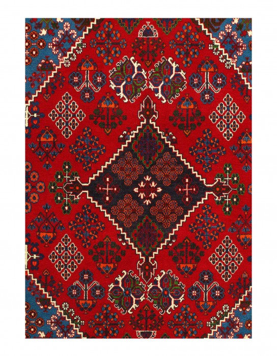 Tapis en laine d'agneau rectangulaire unique de 3 pi 6 po x 5 po Charnea