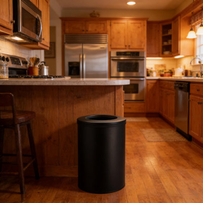 10.6 Gallon/40L Open Top Trash Can with Removable Inner Bucket for Office, Home