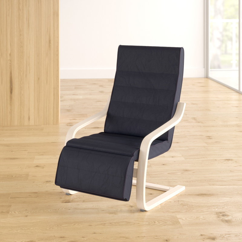 Carvey Upholstered Accent Chair, Black