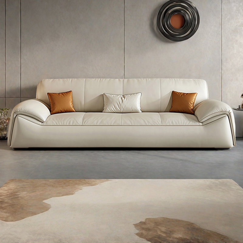 Canapé italien minimaliste moderne, H 29,52 po x l 86,61 po x P 37,40 po