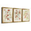 «Abstracting Flowers I», ensemble de 3 peintures sur toile encadrées-1771802726-1771802727