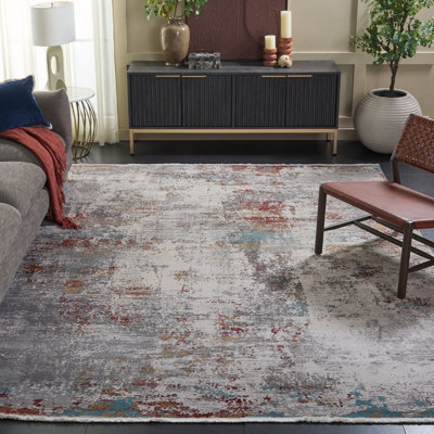 Tapis gris clair abstrait Midsomer