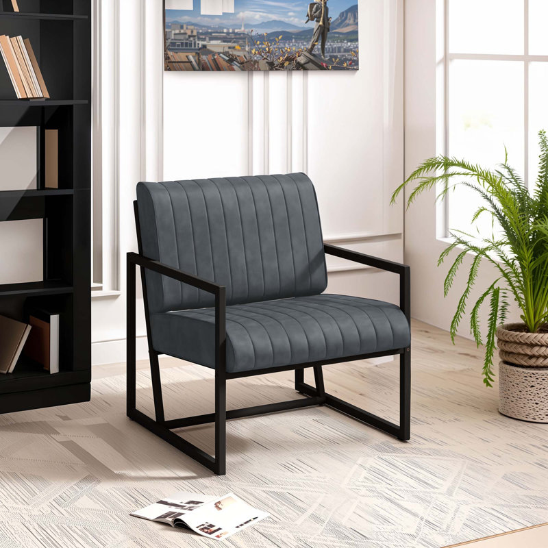 Chaise avec accoudoirs Fashion, Gris