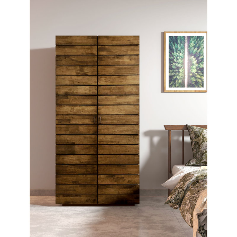 Sublett 2 Door Manufactured Wood Wardrobe