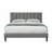 Modern Bed, Luxurious Full Sized Channel Bed With USB Port For Optimal Rest