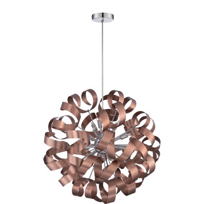 Lustre sphérique unique à 12 lumières Ailis