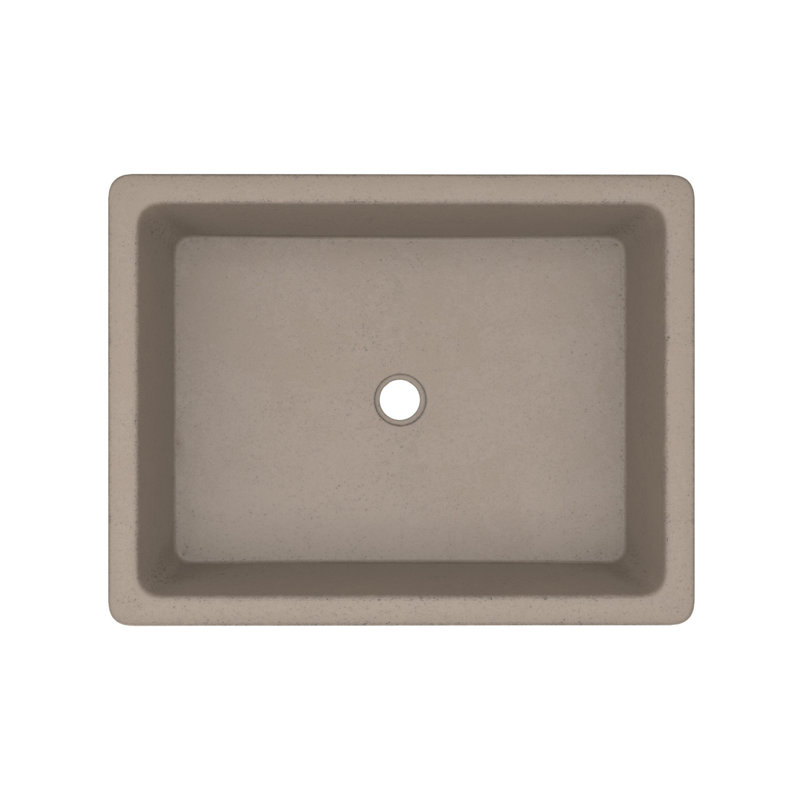 Nipomo Stone Handmade Rectangular Undermount Bathroom Sink, Earth