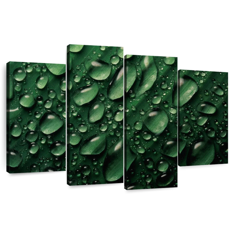 Gouttelettes d'eau Harnek Leaf, H 27 po x l 43 po