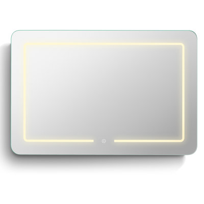 Flat Vanity Mirror with Shelves
