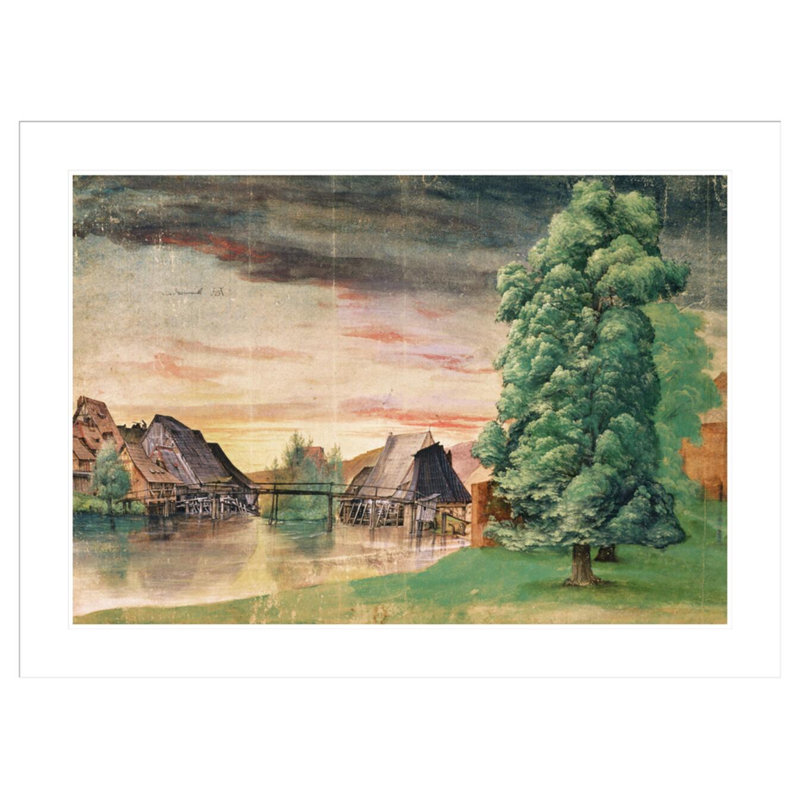 The Watermill by Albrecht Dürer -Framed Giclee Print, 30.84" H x 41.5" W