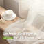 Paire de rideaux semi-transparents en polyester Vetha