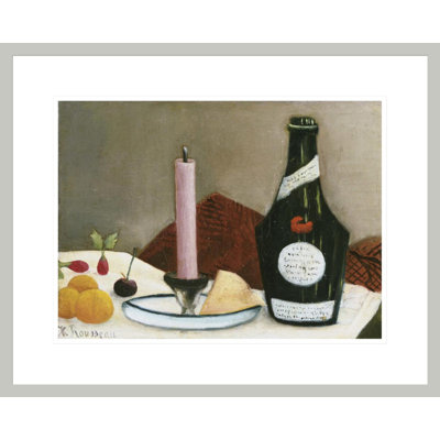 «The Pink Candle» par Henri Rousseau, impression giclée sur cadre