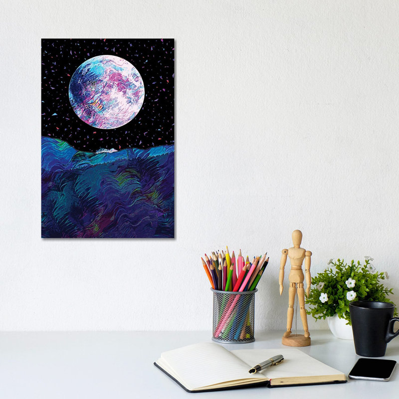 Full Moon VI 1 Piece Wrapped Canvas Wall Art, 20.32 cm H x 30.48 cm W