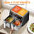 Touch Dual Air Fryer With Shake Reminder For The Perfect Crispy And Low-Calorie Meals-124342882