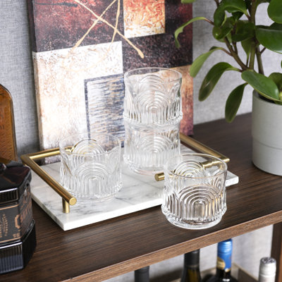 Beau Crystal Lowball Tumblers