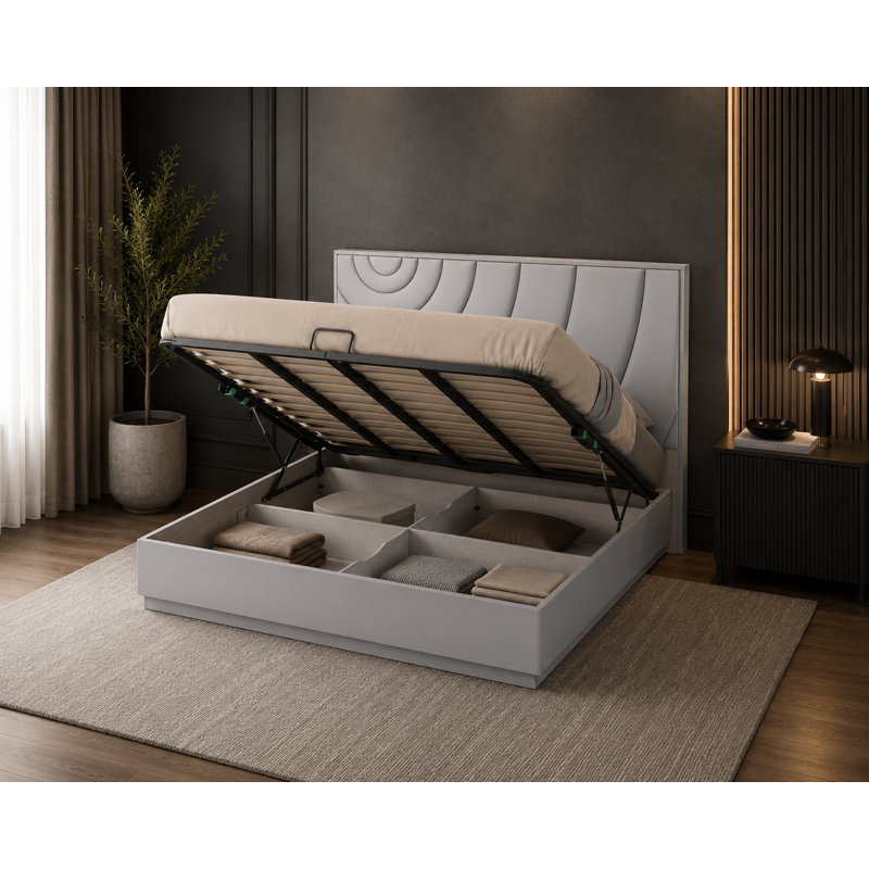 Ensemble de chambre à coucher pour très grand lit 2 pièces #61, Deux articles : lit, table de chevet, Très grand