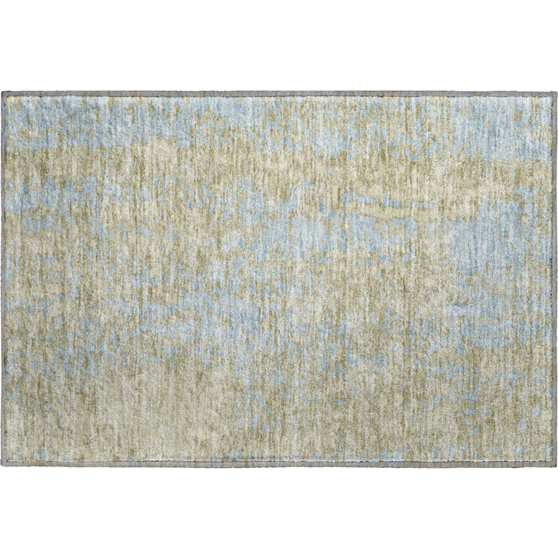 Premium Machine Washable Prisco Beige Rug, Rectangle 1'8" x 2'6"