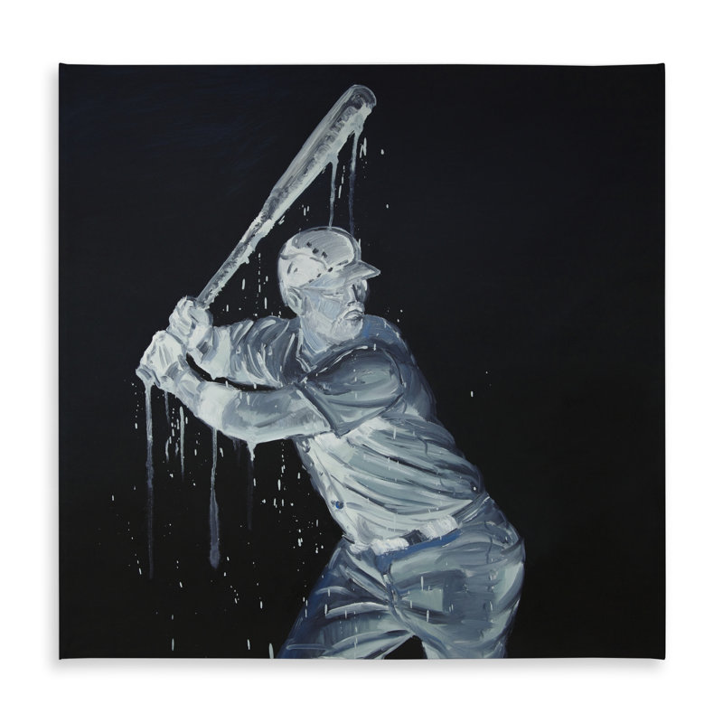 Baseball Player Tablecloth | Man Cave Sports Decor Indoor/Outdoor