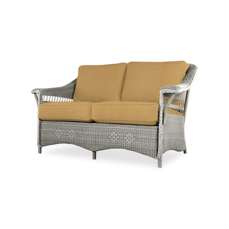 Nantucket Outdoor 2 - Seat Loveseat, Loveboat Mint, Pewter