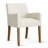 Set of 4 Upholstered Solid Wood 20.5'' Seat Height Linen Dining Armhair-103976715