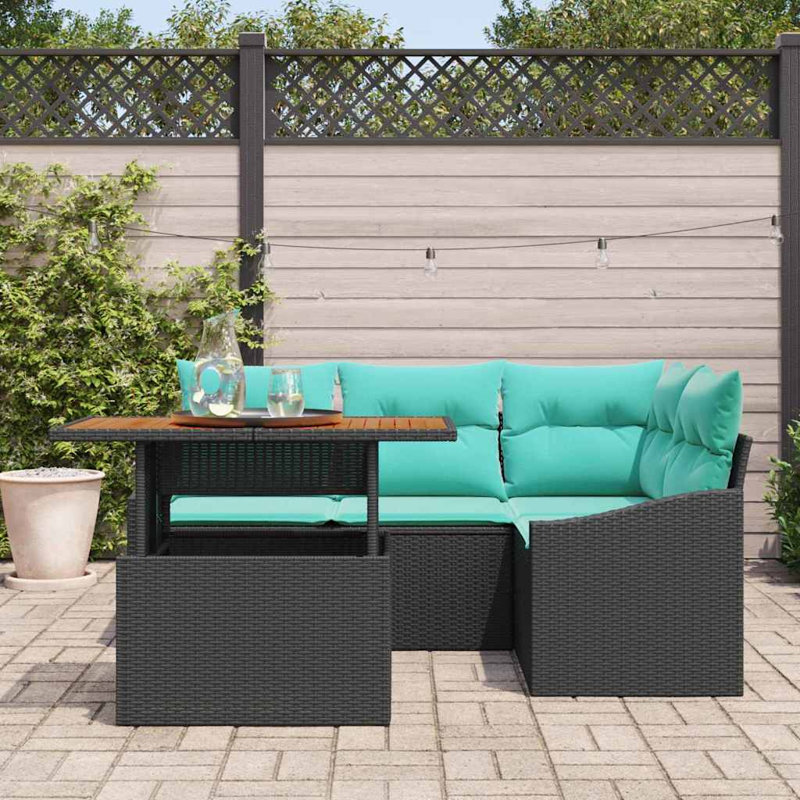 Ensemble de canapé de jardin avec coussin 5 pièces vidaXL