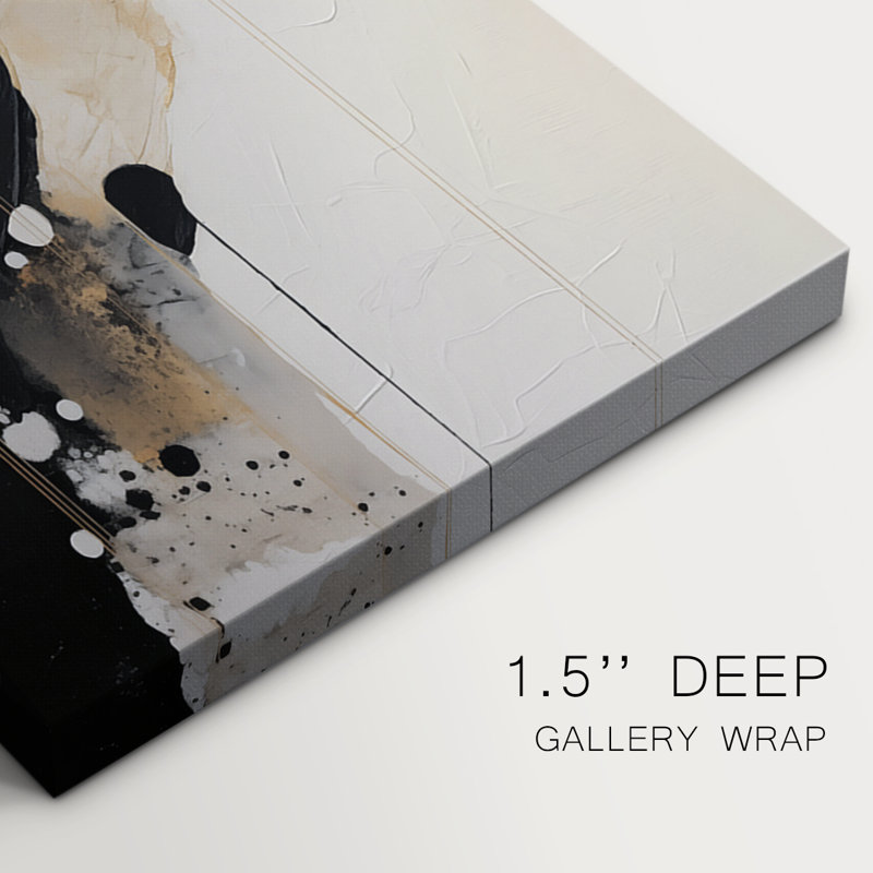 Abstract Series CLXX -Set Of 3 Gallery Wrapped Canvas -Ready to Hang, 27" H x 18" W
