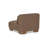 June Slipper Chair Dark Brown-359610431