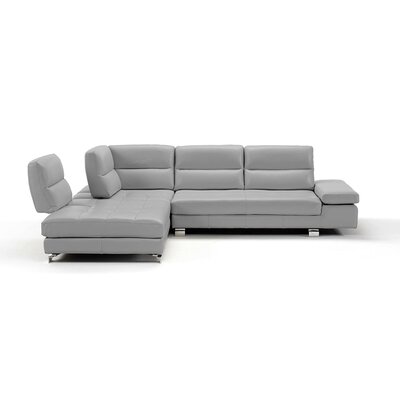 Gia Italian 122"" Top Grain Leather 3-Piece Sectional -  Casa Italia Furniture, SI-S-Gemma-L-3000-3018