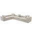 Canapé modulaire réversible surdimensionné de 149 po 149 po, sans assemblage, canapé d'angle en L-1724547639