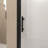 29-28"X 72" Bifold Shower Door, 1/4"(6Mm) Tempered Glass, Matte Black Aluminum Frame, Explosion Proof Film-121702873
