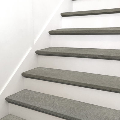 1.25 in. T x 47.24 in. L x 12 in. W Hybrid Rigid Flooring Trim Eased Edge Stair Tread