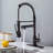 Kitchen Faucet With Pull Down Sprayer, Touch On Single Handle 2- Function Stainless Steel Spring Neck, Single Hole Installation-121210051
