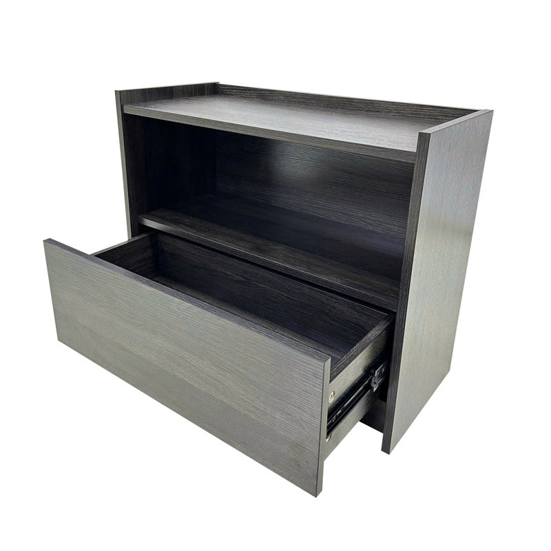 Table de chevet gris foncé pour la chambre à coucher