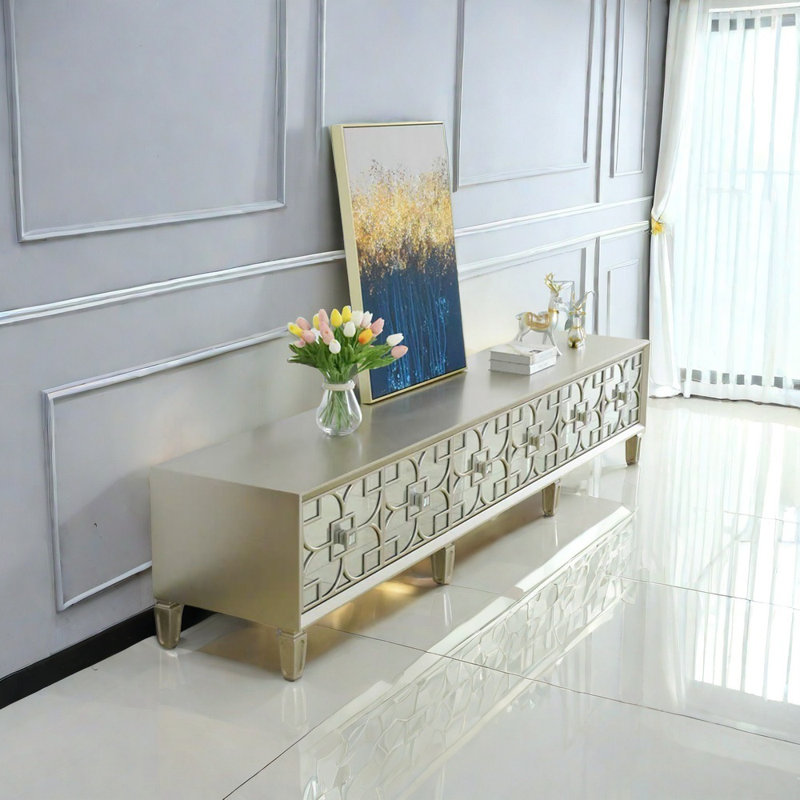 Large capacity TV cabinet beautiful and practical, 78.74"