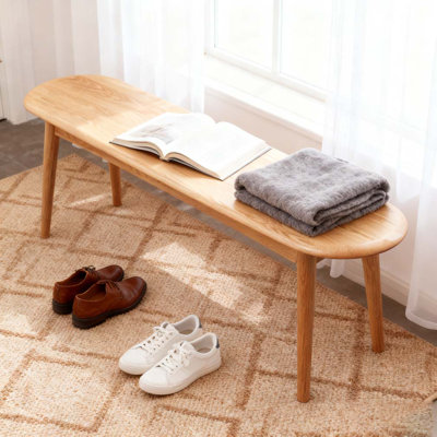 Natural Oak Wood for Dining Bench