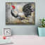  «Gold Lace Rooster B» par Jean Plout, art mural sur toile, 16 po x 12 po