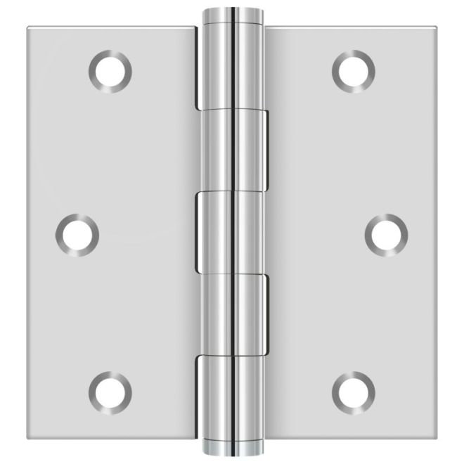 Stainless Steel Butt Bearing Hinge, Polished Stainless