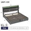 Upholstered Bed Frame With Hydraulic Storage-2017788449-2044331548