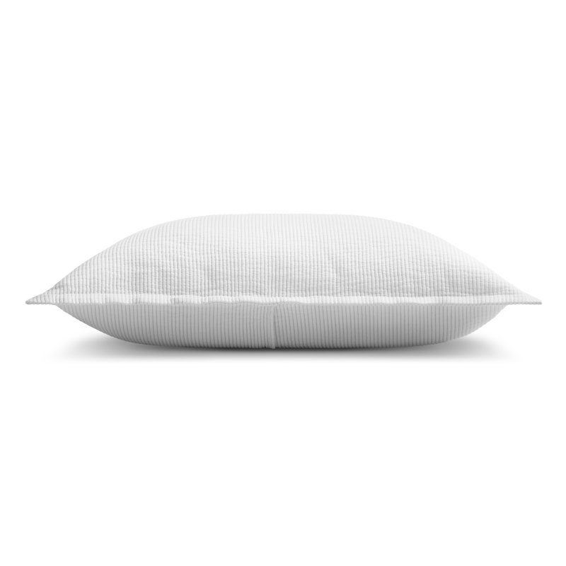 Ripple Coverlet Set, White/Putty, King Bedspread + 2 King Shams