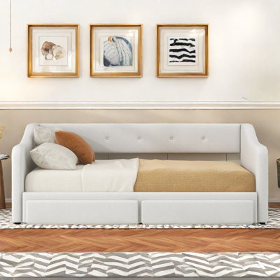 Twin Xl To King Size Jahmiere Daybed With Two Drawers